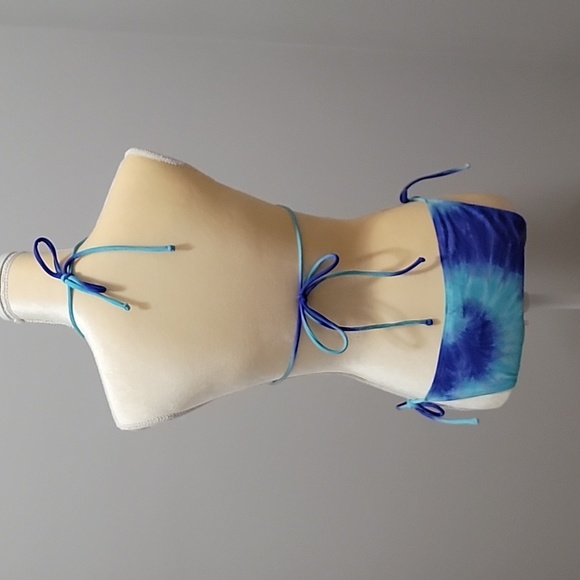 Tye dyed bikini teal & purple Sz S (5-7) - Picture 2 of 6